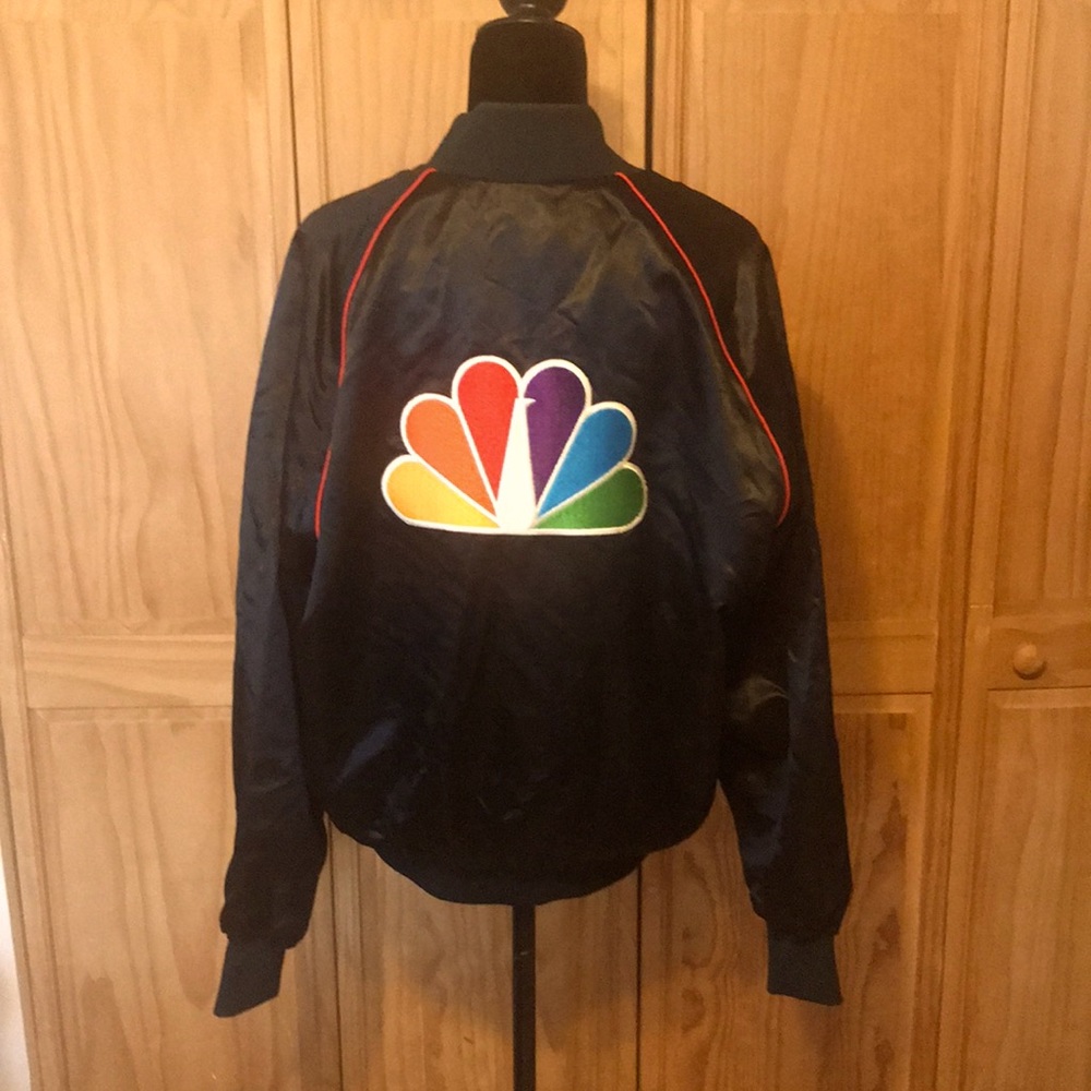 NBC Satin Team jacket. Fully lined, snap closure, very good condition.